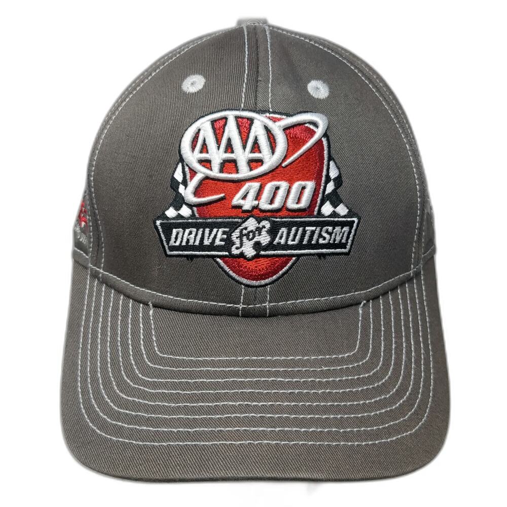 Fanatics Baseball Cap Gray One Size Strapback AAA 400 Drive for Autism Dover hat